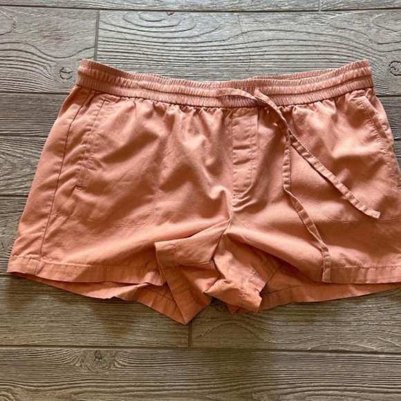 LOFT Outlet Drawstring Pull On Shorts Peach Pink Women's XL Summer Casual EUC - Picture 1 of 7